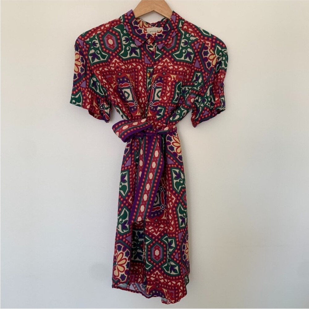 Sezane Multicolor Patterned Dress - Picture 4 of 5